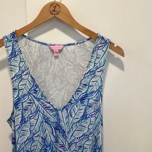 Lilly Pulitzer Paulina Jumpsuit - Bennett Blue Lets Mango